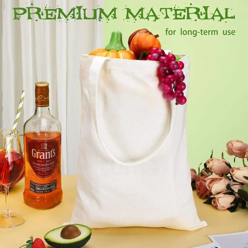 Eco-Bag 6-Pack Canvas Tote Bags