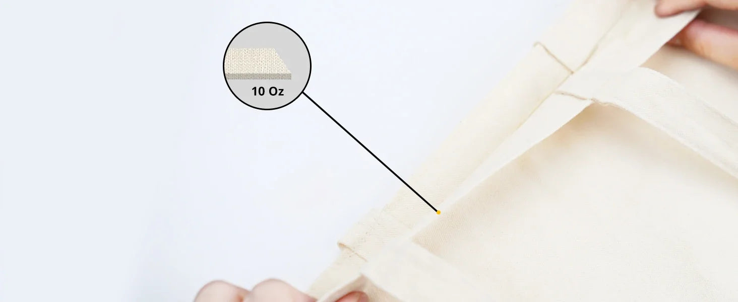 Eco-Bag 6-Pack Canvas Tote Bags