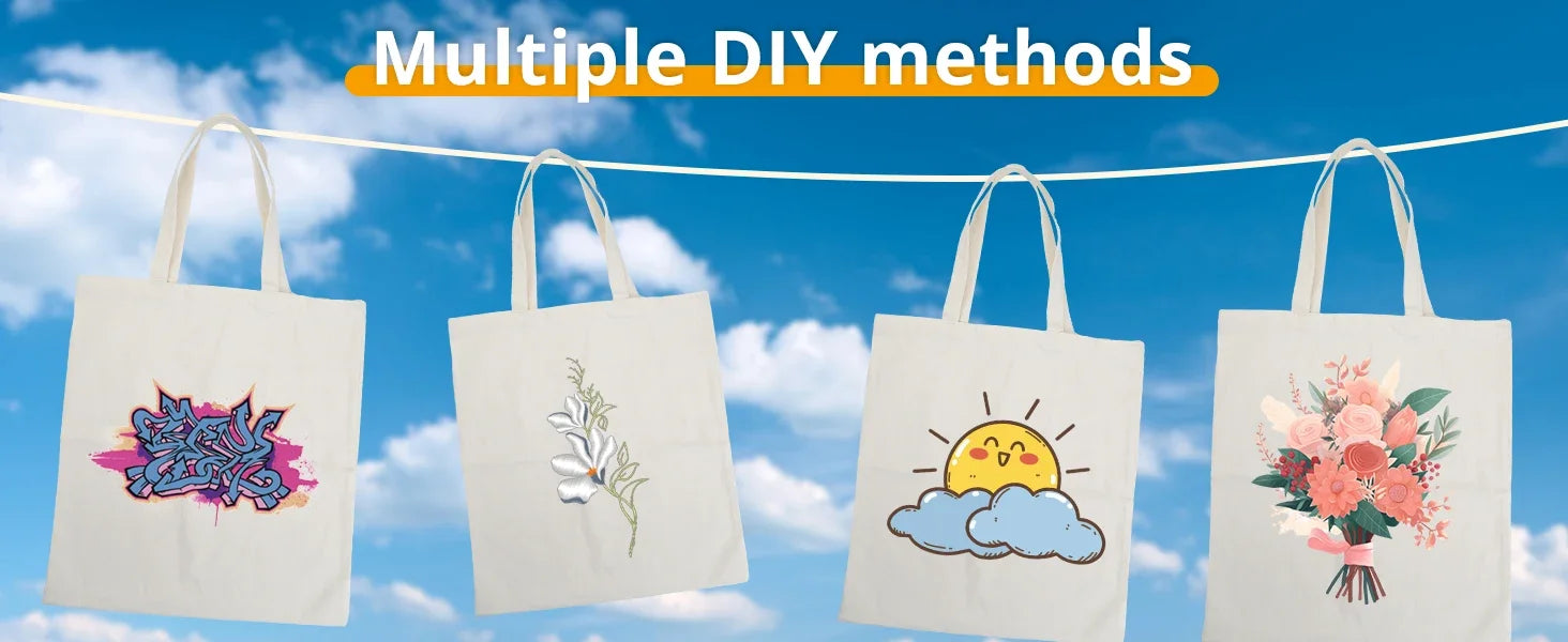 Eco-Bag 6-Pack Canvas Tote Bags